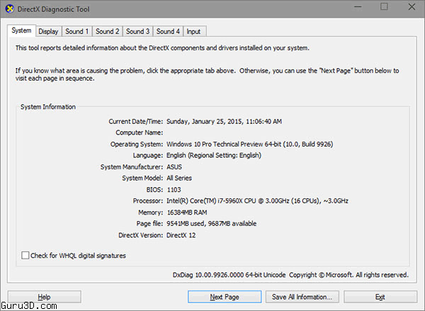 Windows 10 update enabled DirectX 12