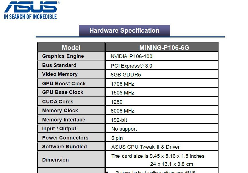 Asus-mining-p106-6g-specs