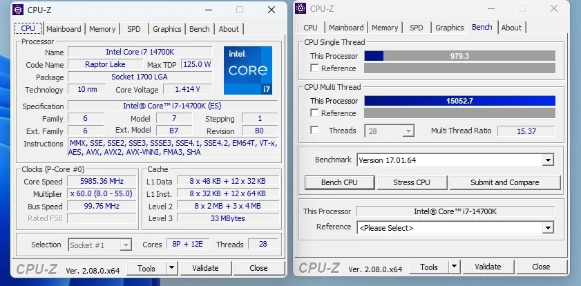 Intel Core i7-14700K processor review