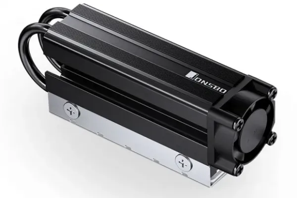 JONSBO Releases Enhanced M.2 SSD Cooler with Dual Heat Pipes and High-Speed Fan