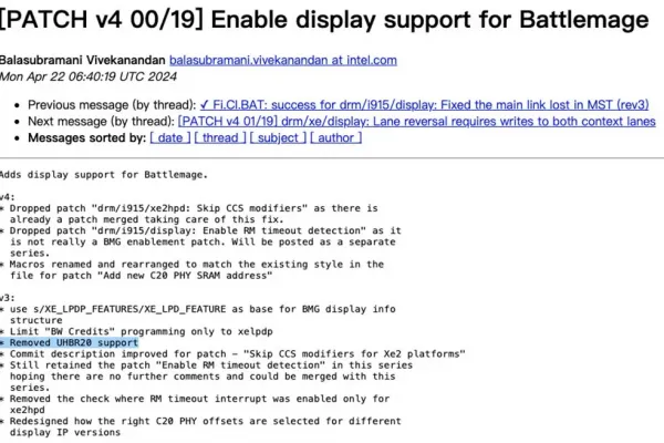 Intel Battlemage GPU to Support DisplayPort 2.1, Excludes UHBR 20 Specification