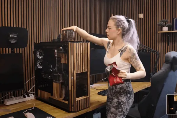 Modders Integrate Coffee Machine (and grinder) into Custom PC Build