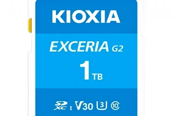 Kioxia Introduces EXCERIA G2 SD Memory Card with Enhanced 4K Video Recording Capabilities