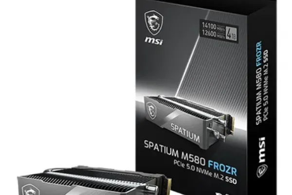 Meet The Tall MSI SPATIUM M580 FROZR:PCIe Gen 5 SSD