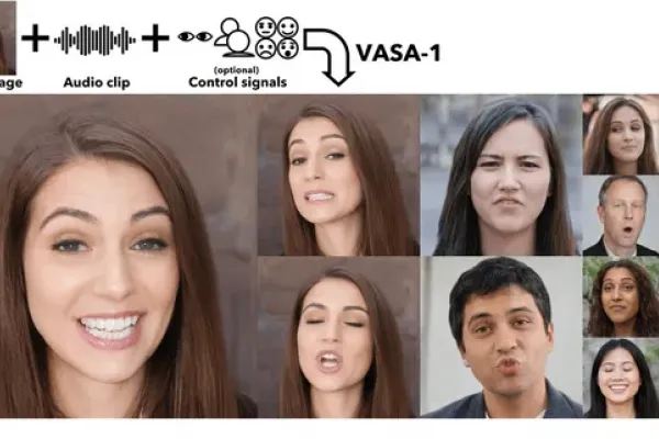 Microsoft Develops VASA-1 AI Model to Animate Portrait Photos with Audio