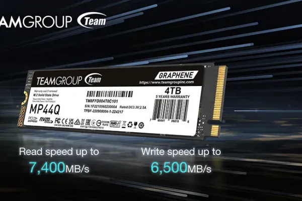Team Group Launches MP44Q M.2 Gen 4 NVMe SSD Featuring Advanced 3D QLC NAND Technology