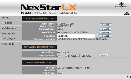 Vantec NexStar LS Guru3D review - CopyRight 2006