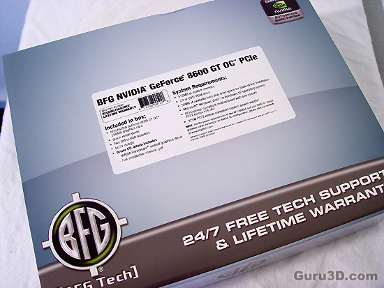 BFG GeForce 8600 GT OC ThermoIntelligence Review 256 MB