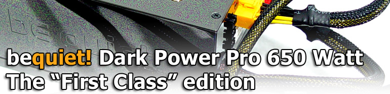 Bequiet Dark Power Pro 650 Watt PSU irst class edition
