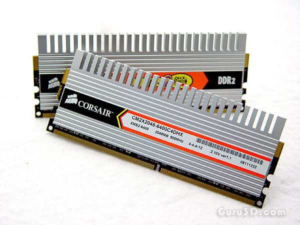 Corsair 4GB DDR2 800 CAS4 twin2x4096 6400c4dhx memory kit