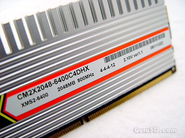 Corsair 4GB DDR2 800 CAS4 twin2x4096 6400c4dhx memory kit