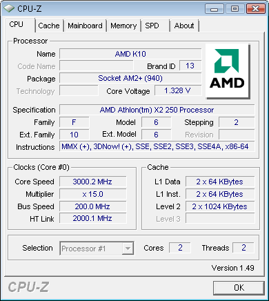 AMD Phenom II X2 550 BE and Athlon II X2 250