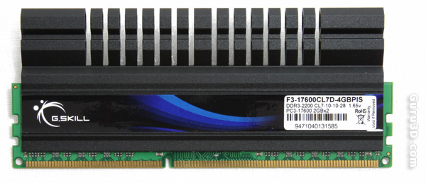 G.Skill 2200 MHz CAS7 DDR3 Dual Channel memory