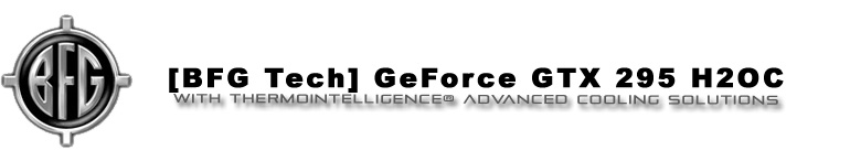 BFG GeForce GTX 295 H2OC LE review