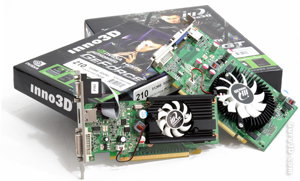 Inno3D GeForce GT 210 and 220