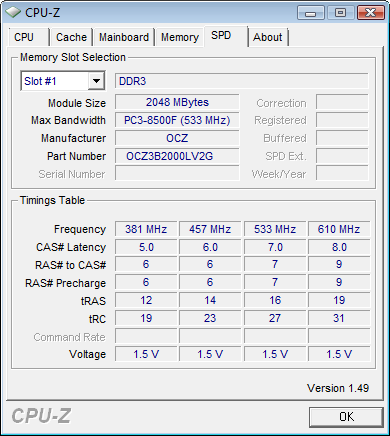 OCZ Blade DDR3 memory