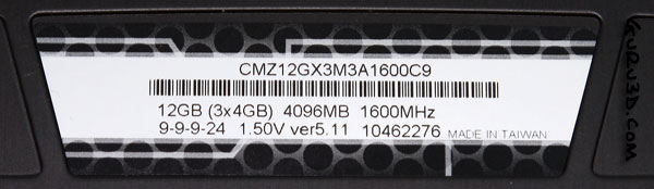 Corsair Vengeance DDR3 DIMMs