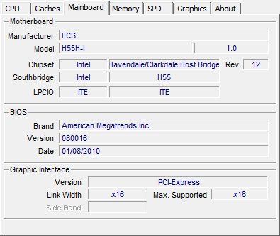 ECS H55H-I Motherboard