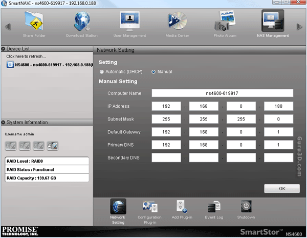 smartstor ns4300n software