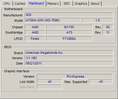 AMD A8 3800 - MSI A75