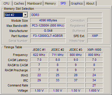 G.Skill DDR3 Sniper C7 1600MHz 8GB