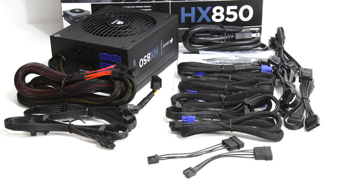 Corsair HX 850 Watt Gold PSU review Product Showcase