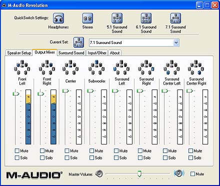 M-Audio driver -- Output Mixer