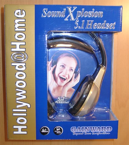 The Gainward SoundXPlosion 5.1 channel surround sound headphones